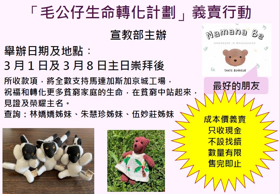 毛公仔生命轉化計劃